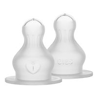 BIBS Flaschensauger - 2er-Pack - Slow Flow - Silikon BIBS Flaschensauger - 2er-Pack - Slow Flow - Silikon