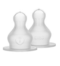 BIBS Flaschensauger - 2er-Pack - Medium Flow - Silikon BIBS Flaschensauger - 2er-Pack - Medium Flow - Silikon