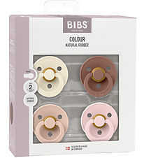 BIBS Colour Spenen - Maat 2 - 4-pack - Rond - Blush Mix