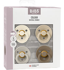 BIBS Colour Pacifiers - Size 2 - 4-Pack - Round - Vanilla Mix BIBS Colour Pacifiers - Size 2 - 4-Pack - Round - Vanilla Mix