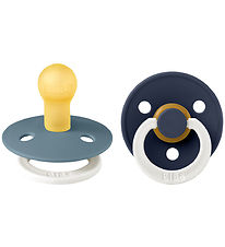 BIBS Colour Glowing Pacifiers - Size 1 - 2-Pack - Round - Petrol BIBS Colour Glowing Pacifiers - Size 1 - 2-Pack - Round - Petrol