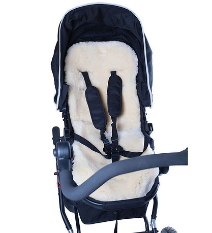 Easygrow Sheepskin to Stroller - Off White