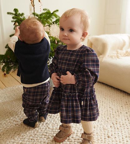 Wheat Dress - Fanny - Navy Check