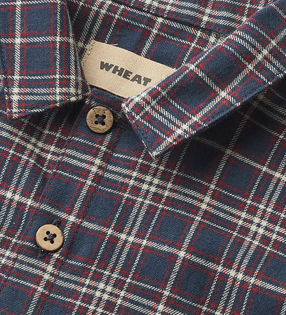 Wheat Shirt - Oscar - Navy Check Wheat Shirt - Oscar - Navy Check