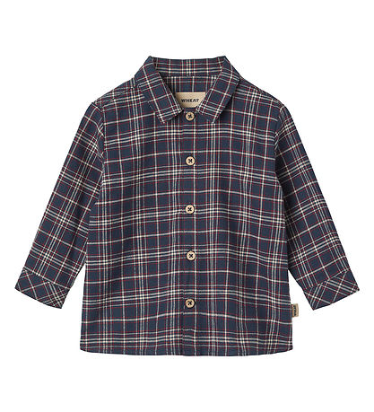 Wheat Shirt - Oscar - Navy Check Wheat Shirt - Oscar - Navy Check
