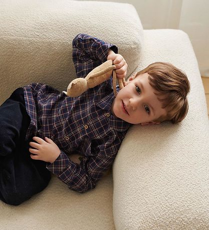 Wheat Shirt - Oscar - Navy Check