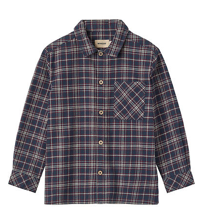 Wheat Shirt - Oscar - Navy Check