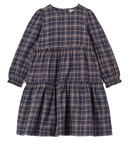 Wheat Dress - Fanny - Navy Check Wheat Dress - Fanny - Navy Check