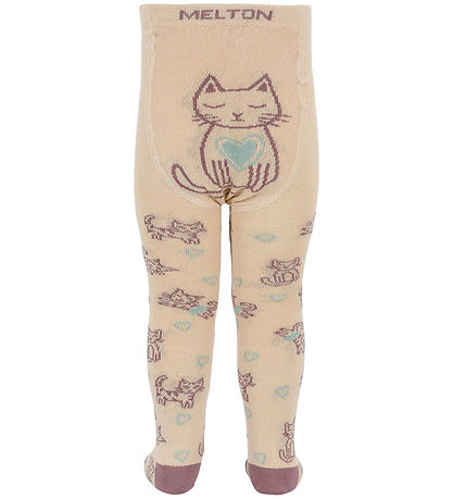 Melton Tights - Wool - CAT Love - Ivory Cream Melton Tights - Wool - CAT Love - Ivory Cream