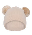 MP Beanie w. Pompons - Knitted - Wool - Bergen - Ecru MP Beanie w. Pompons - Knitted - Wool - Bergen - Ecru