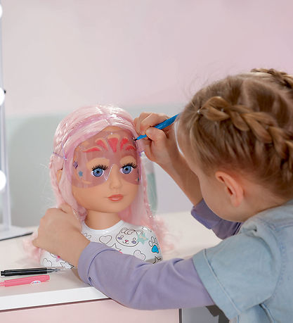 Baby Born Makeup head w. Accessories - Sister Styling Artist