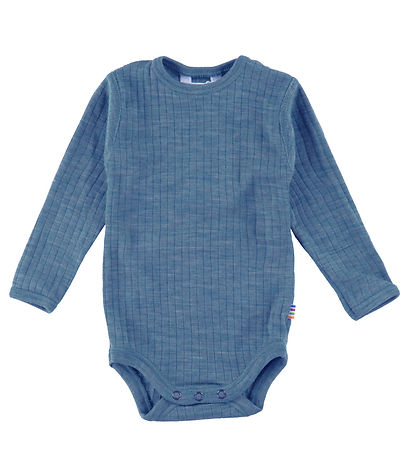 Joha Bodysuit L/æ - Wool - Denim Blue