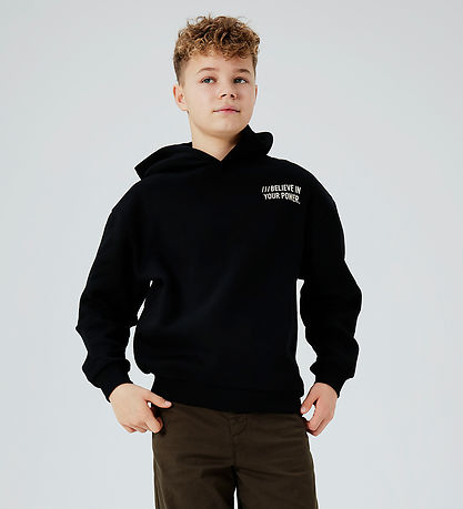 Name It Hoodie - NkmOsvild -Black