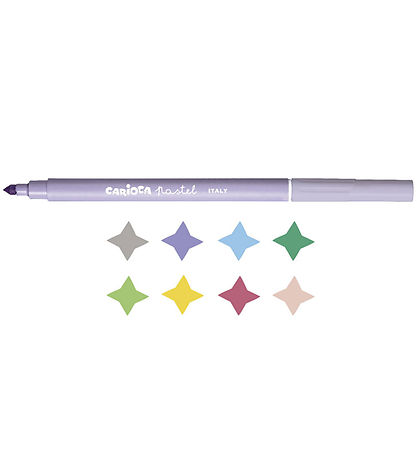 Carioca Markers - 8 pcs - Pastel