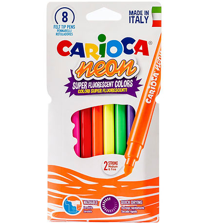 Carioca Markers - 8 pcs - Neon
