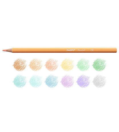 Carioca Colouring Pencils - 12 pcs - Pastel