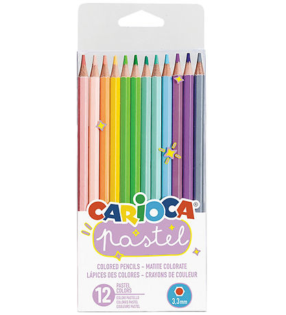 Carioca Colouring Pencils - 12 pcs - Pastel