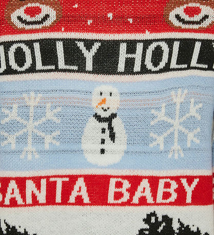 Vero Moda Girl Blouse - Knitted - VmHolly Jollyflakes - Birch/Ar