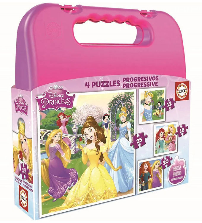 Educa Pussel - 4 Olika - Disney Princess