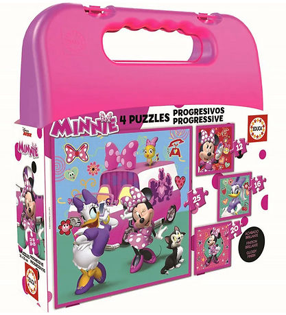 Puzzle Educa - 4 Différents - Minnie Mouse Puzzle Educa - 4 Différents - Minnie Mouse