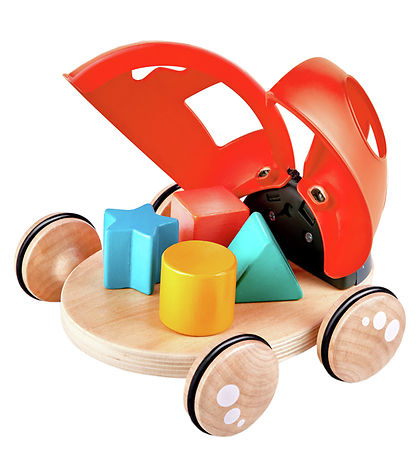 Hape Pull Along Toy - Ladybug w. Blocks Hape Pull Along Toy - Ladybug w. Blocks