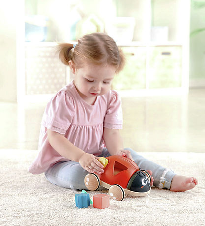 Hape Pull Along Toy - Ladybug w. Blocks Hape Pull Along Toy - Ladybug w. Blocks
