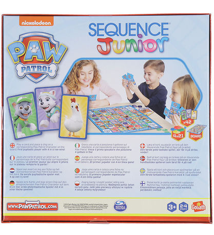 Asmodee - Sequence Board Game - Sequence Junior Paw Patrol Nordi