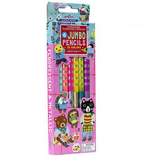 Eeboo Colouring Pencils - 6 pcs - Jumbo - Sweet Celebration Eeboo Colouring Pencils - 6 pcs - Jumbo - Sweet Celebration