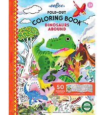 Eeboo Fold Out Colouring Book w. Stickers - Dinosaurs Eeboo Fold Out Colouring Book w. Stickers - Dinosaurs