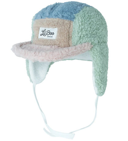 Lil'Boo Copenhagen Beanie - Teddy Fleece - Rose/Mint/Blue