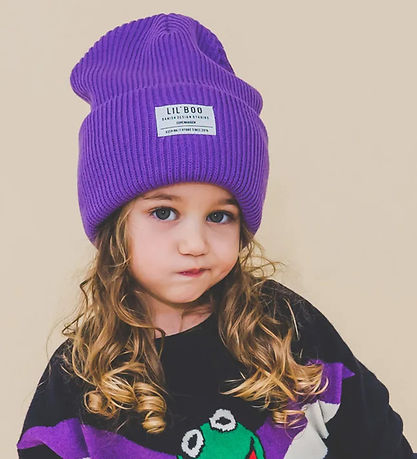 Lil'Boo Copenhagen Beanie - Knitted - Cozy Beanie - Light Purple Lil'Boo Copenhagen Beanie - Knitted - Cozy Beanie - Light Purple