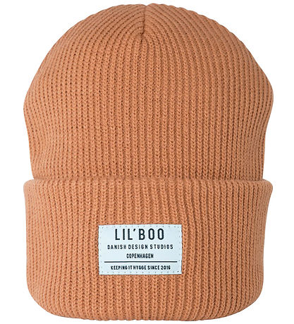 Lil'Boo Copenhagen Lue - Strikk - Koselig Beanie - Aprikos