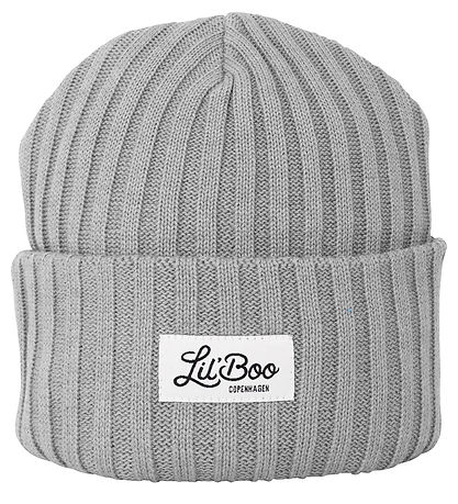 Lil'Boo Copenhagen Mössa - Stickad - Ull - Light Grey Melange