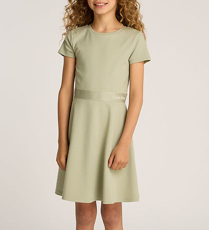 Calvin Klein Dress - Logo Tape - Misty Vale Calvin Klein Dress - Logo Tape - Misty Vale