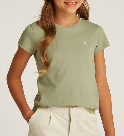 Calvin Klein T-shirt - 2-Pack - Slim Monogram - Turtledove/Misty
