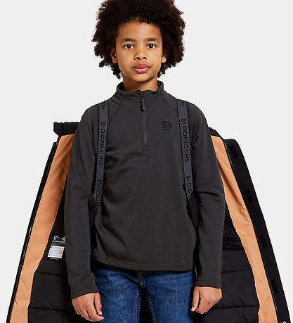 Didriksons Winter Coat - Magnetite - Almond Brown