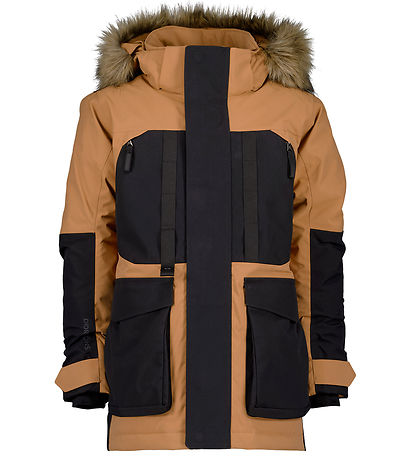 Didriksons Winter Coat - Magnetite - Almond Brown