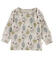 Katvig Blouse - Beige w. Leaves