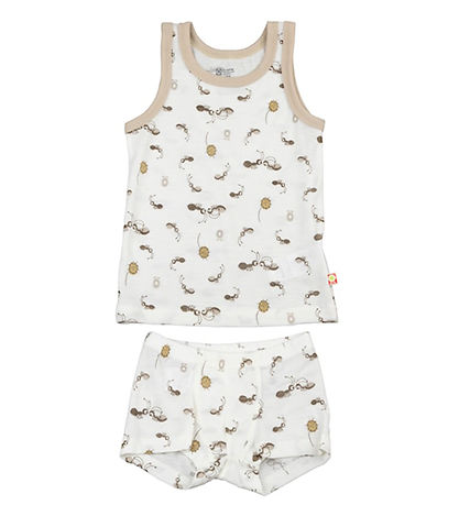 Katvig Underwear - Wool - Off White w. Ants