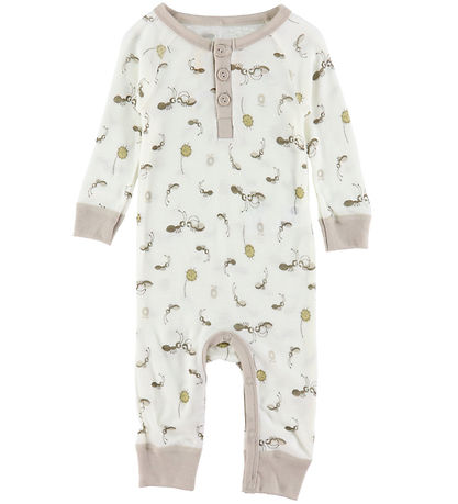 Katvig Jumpsuit - Wool - Off White w. Ants