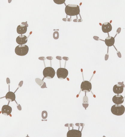 Katvig Jumpsuit - Off White w. Chestnut figures