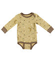 Katvig Bodysuit L/æ - Mustard w. Stars Katvig Bodysuit L/æ - Mustard w. Stars