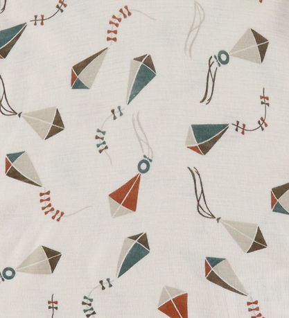 Katvig Strampler - Wolle - Off White m. Drachen