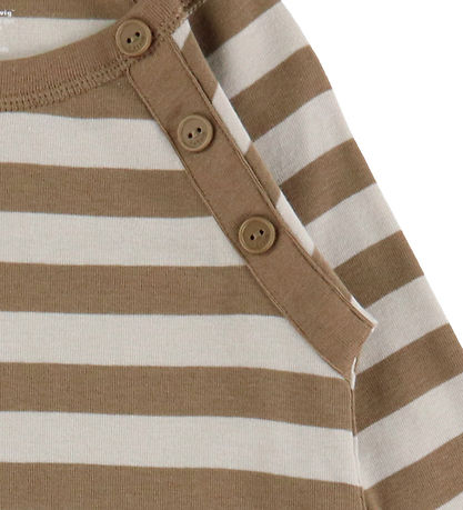 Katvig Dress - Brown/Beige Striped