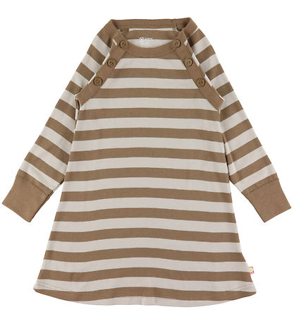 Katvig Dress - Brown/Beige Striped