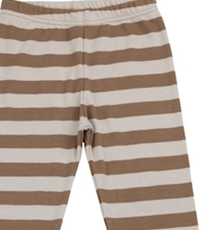 Katvig Leggings - Brown/Beige Striped