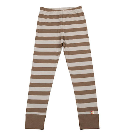 Katvig Leggings - Brown/Beige Striped