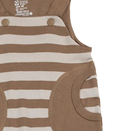 Katvig Overalls - Brown/Beige Striped