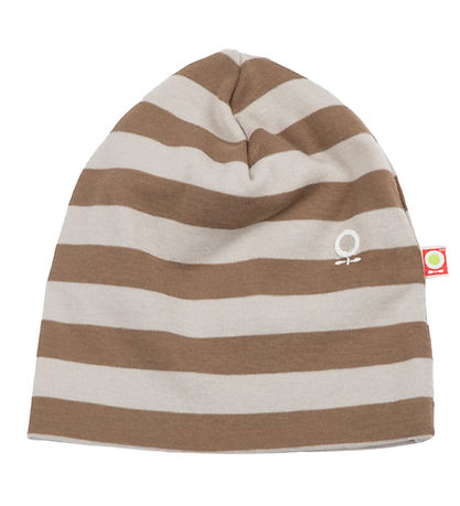 Katvig Beanie - Brown/Beige Striped
