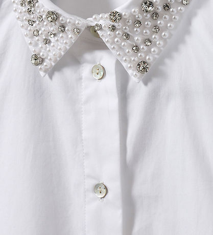 Sofie Schnoor Hemd - Brillant White/Perlen